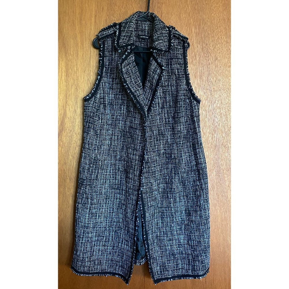 EUC Lane Bryant Long Bouclé Vest